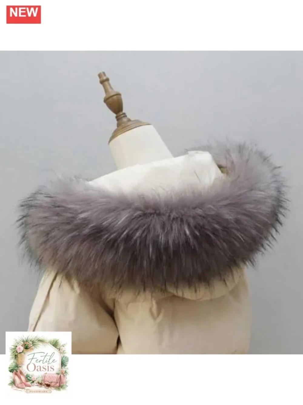 Faux Fur Collar Scarf Neck Warmer for Winter Coat Jacket Parka